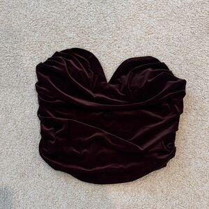 Express Dark Velvet Top